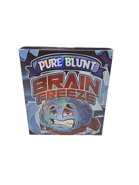 Brain Freeze 3.5g Mylar Bags & Boxes Pure Blunt