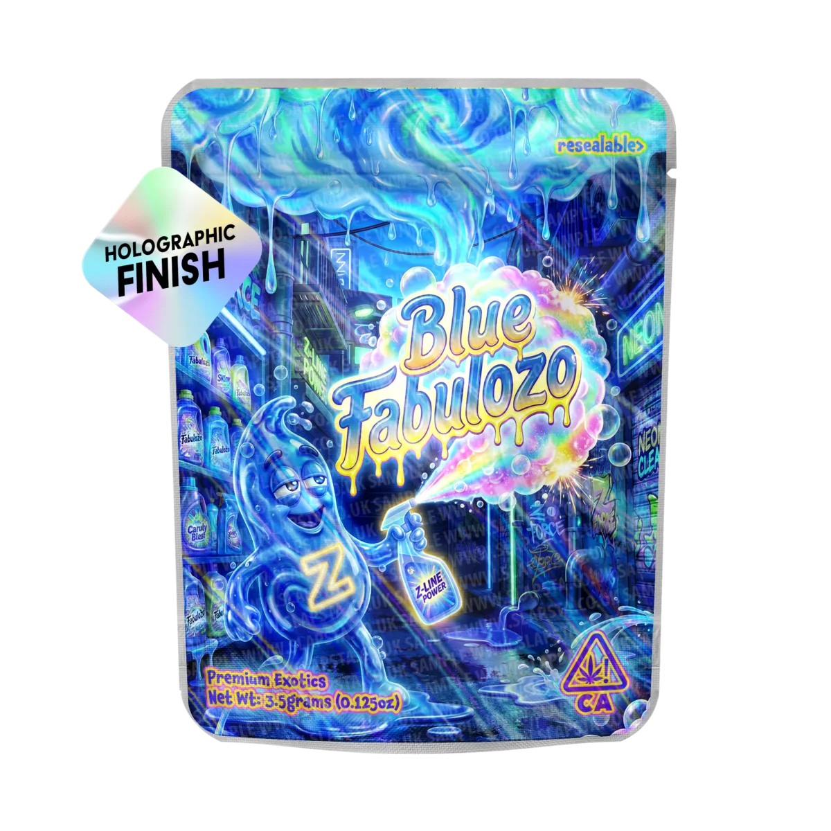 Blue Fabulozo Mylar Sticker Packs Blue Fabulozo Mylar Sticker Packs