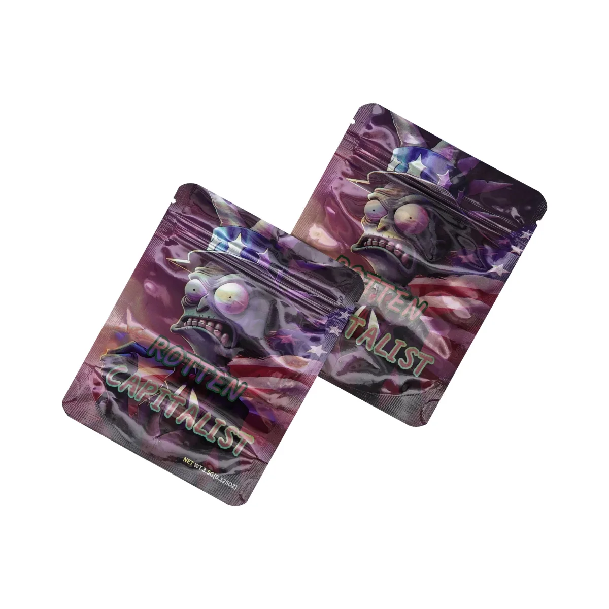 Liberty Flower Design Holographic Foil Stand-Up Bag Liberty Flower Design Holographic Foil Stand-Up Bag