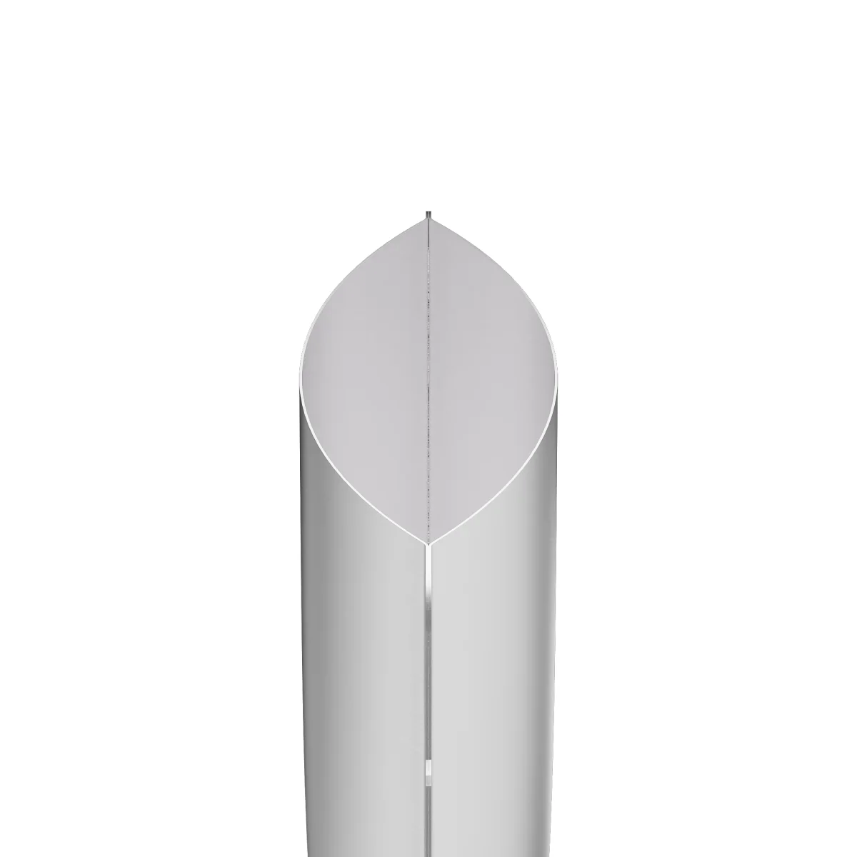 Matte Steel Silver Aluminum Bottom-Fill Sample Bag