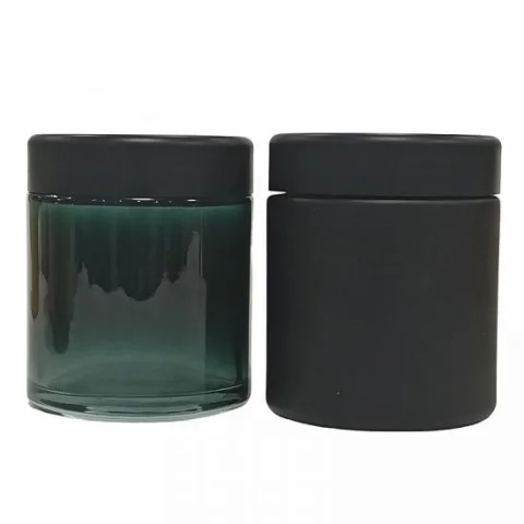 2 oz Child-Resistant Glass Storage Jar with Bamboo Lid