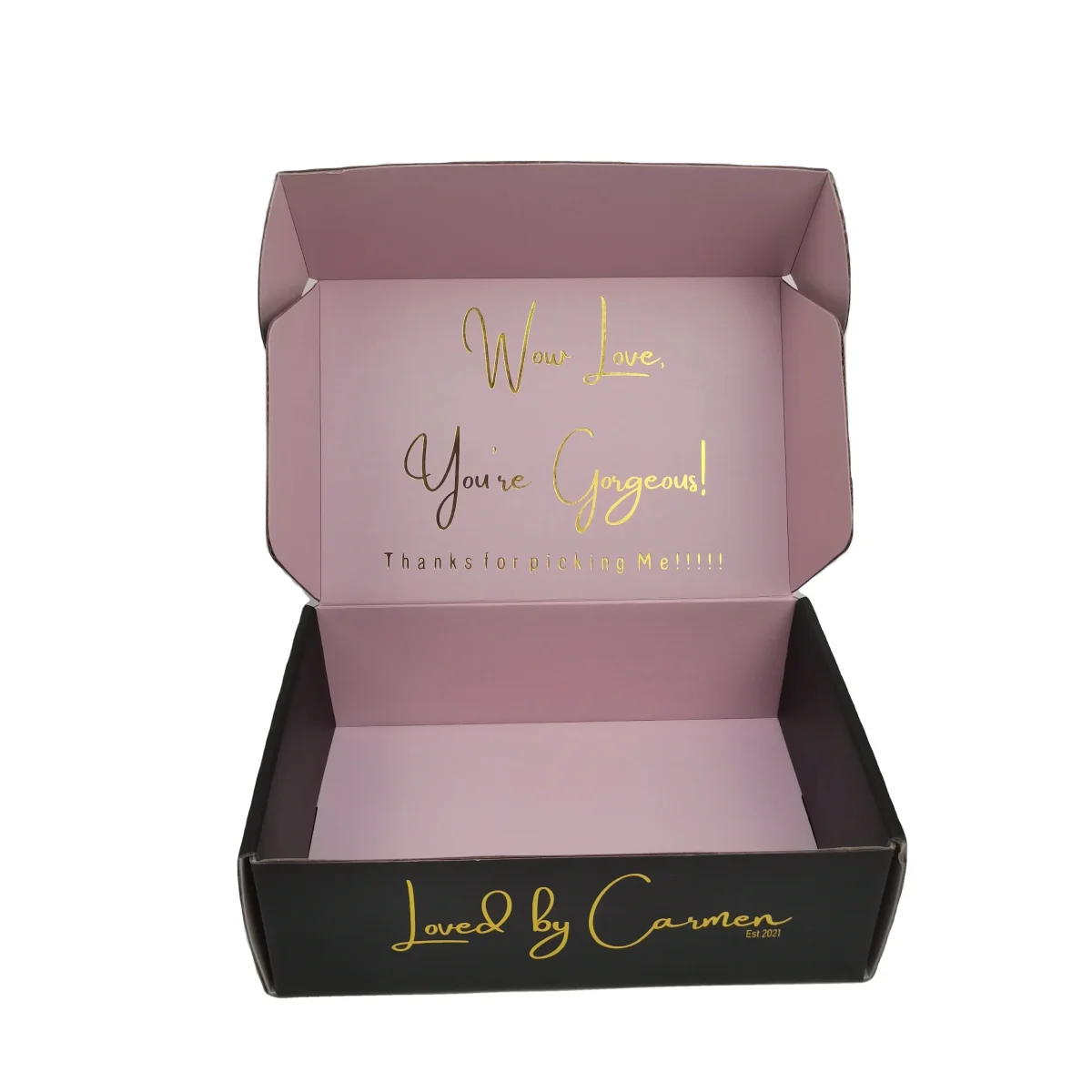 Custom Black Corrugated Shoe Box with Printed Logo Custom Black Corrugated Shoe Box with Printed Logo