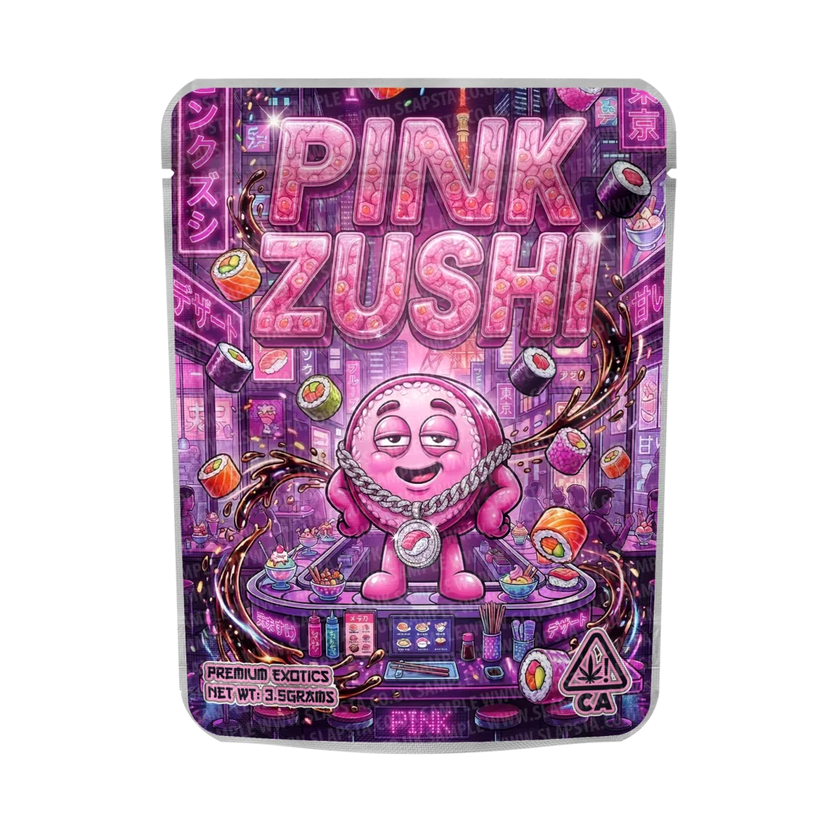 Pink Zushi Mylar Sticker Packs Pink Zushi Mylar Sticker Packs