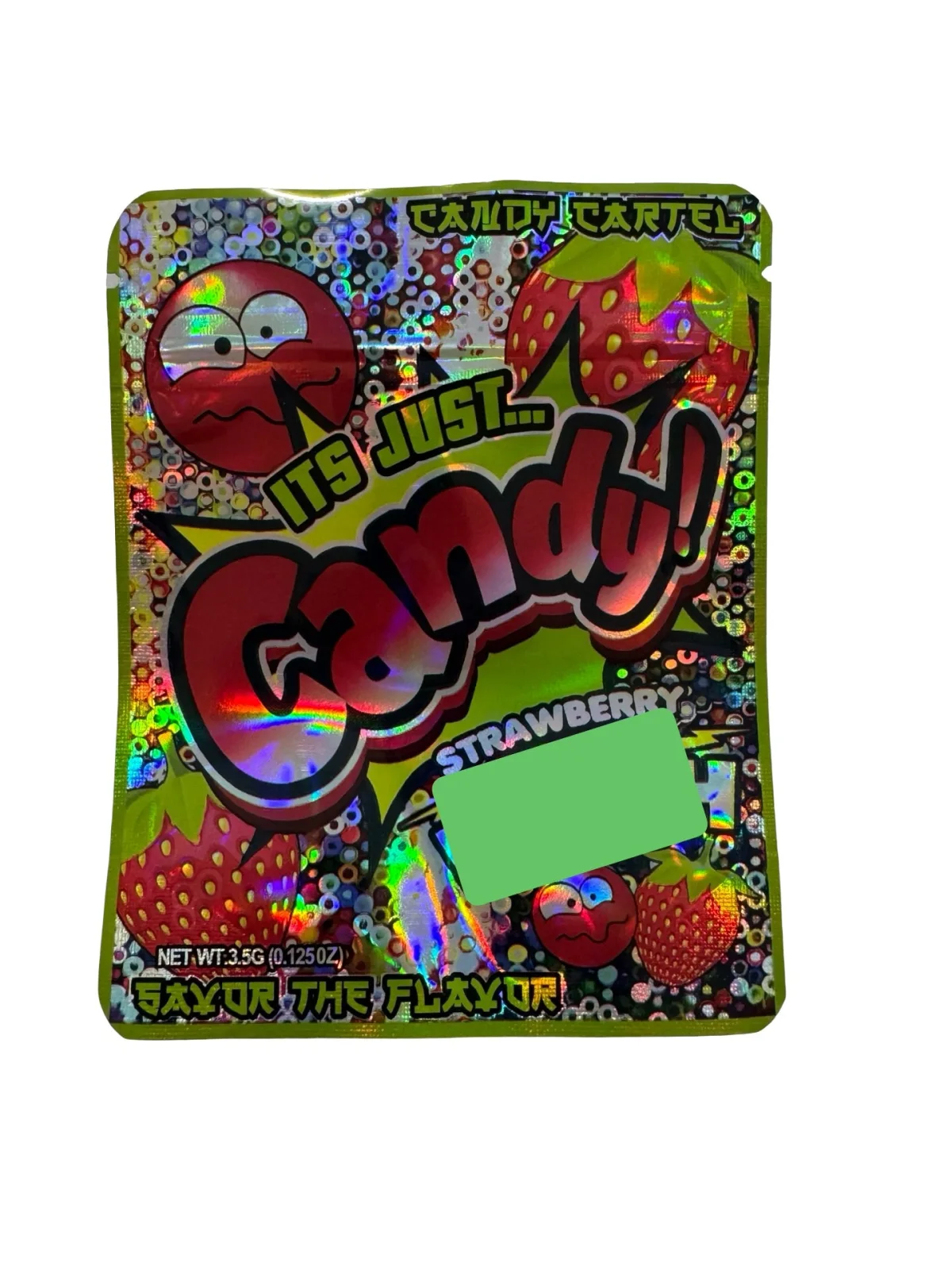 Strawberry Zour Punch 3.5g Mylar Bags & Boxes Candy Cartel Strawberry Zour Punch 3.5g Mylar Bags & Boxes Candy Cartel