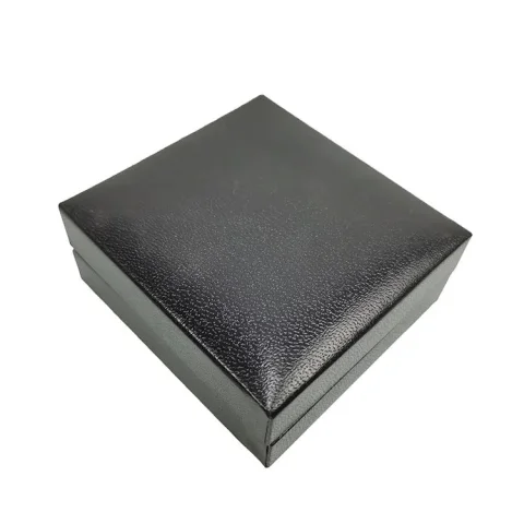 Black Art Paper Earring Packaging Box with Insert