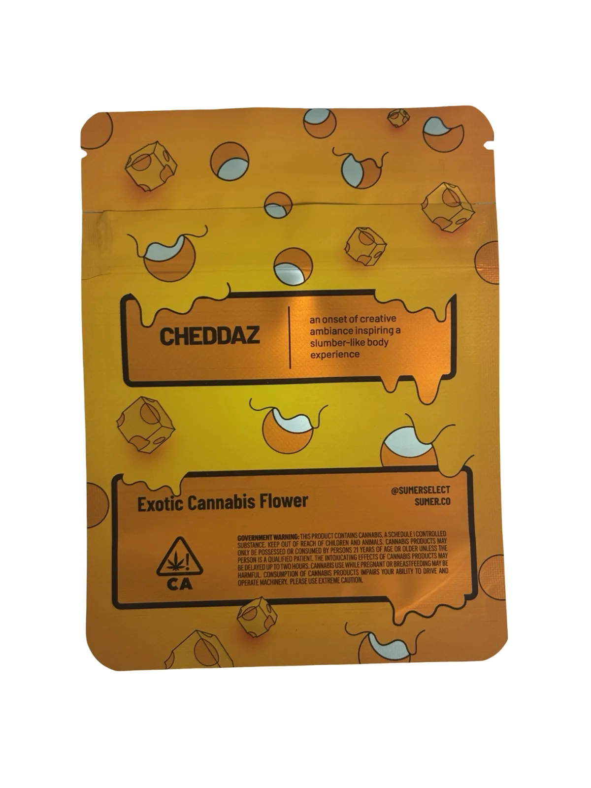 Cheddaz Mylar Bags 3.5g Sumer Cheddaz Mylar Bags 3.5g Sumer