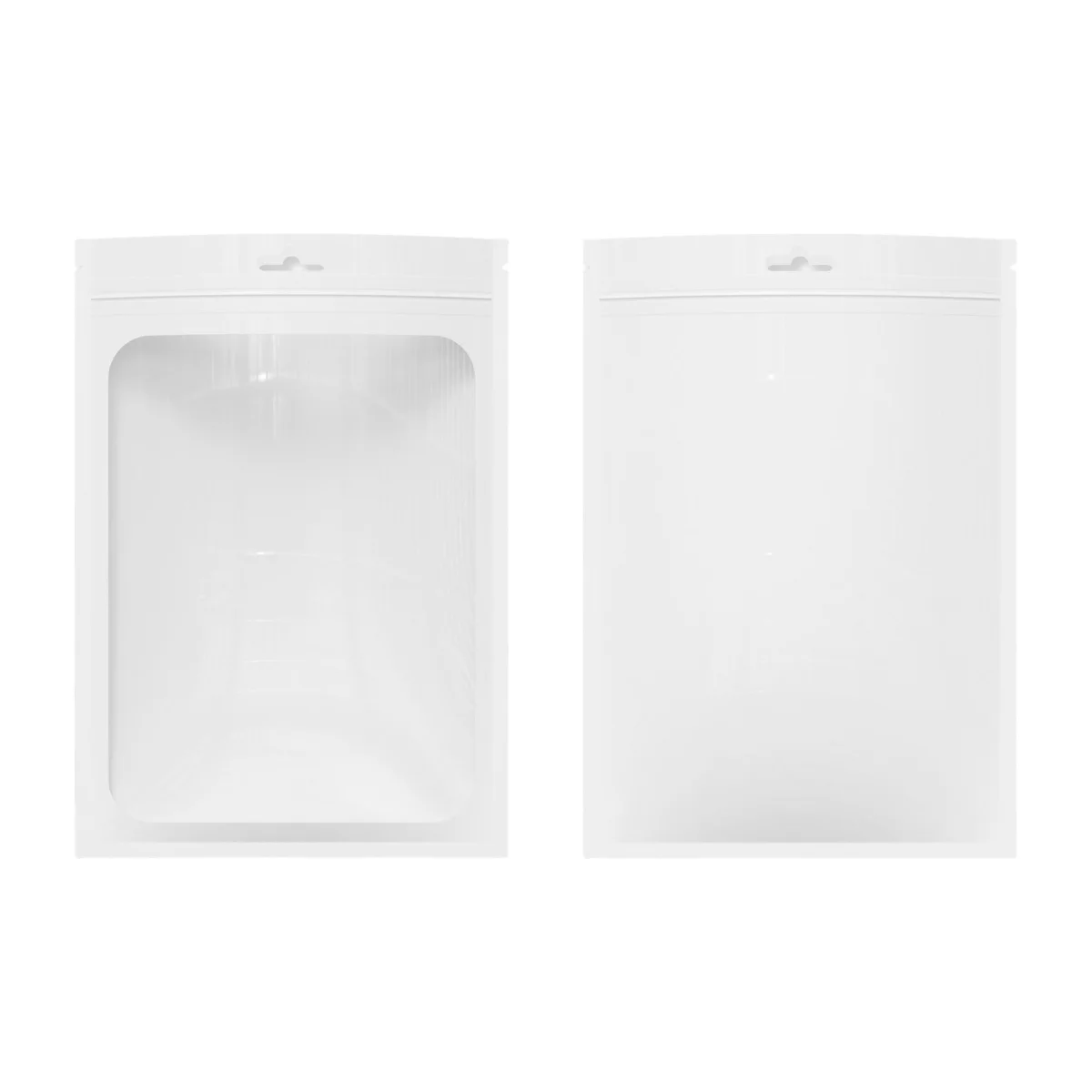 Custom Glossy Windowed Zipper Packaging Bag Custom Glossy Windowed Zipper Packaging Bag