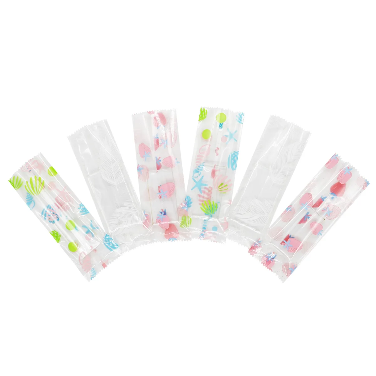 Glossy Clear Packaging Bag with Printed Designs Glossy Clear Packaging Bag with Printed Designs