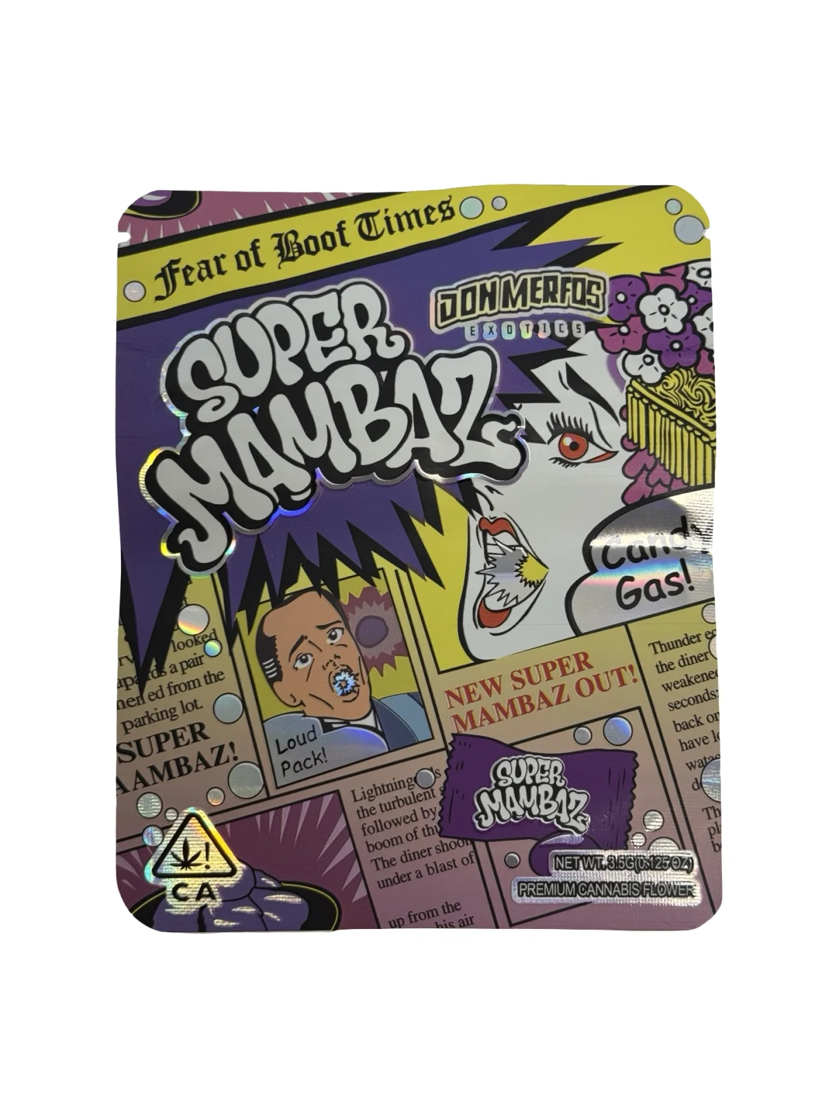 Super Mambaz 3.5g Mylar Bags Don Merfos Super Mambaz 3.5g Mylar Bags Don Merfos