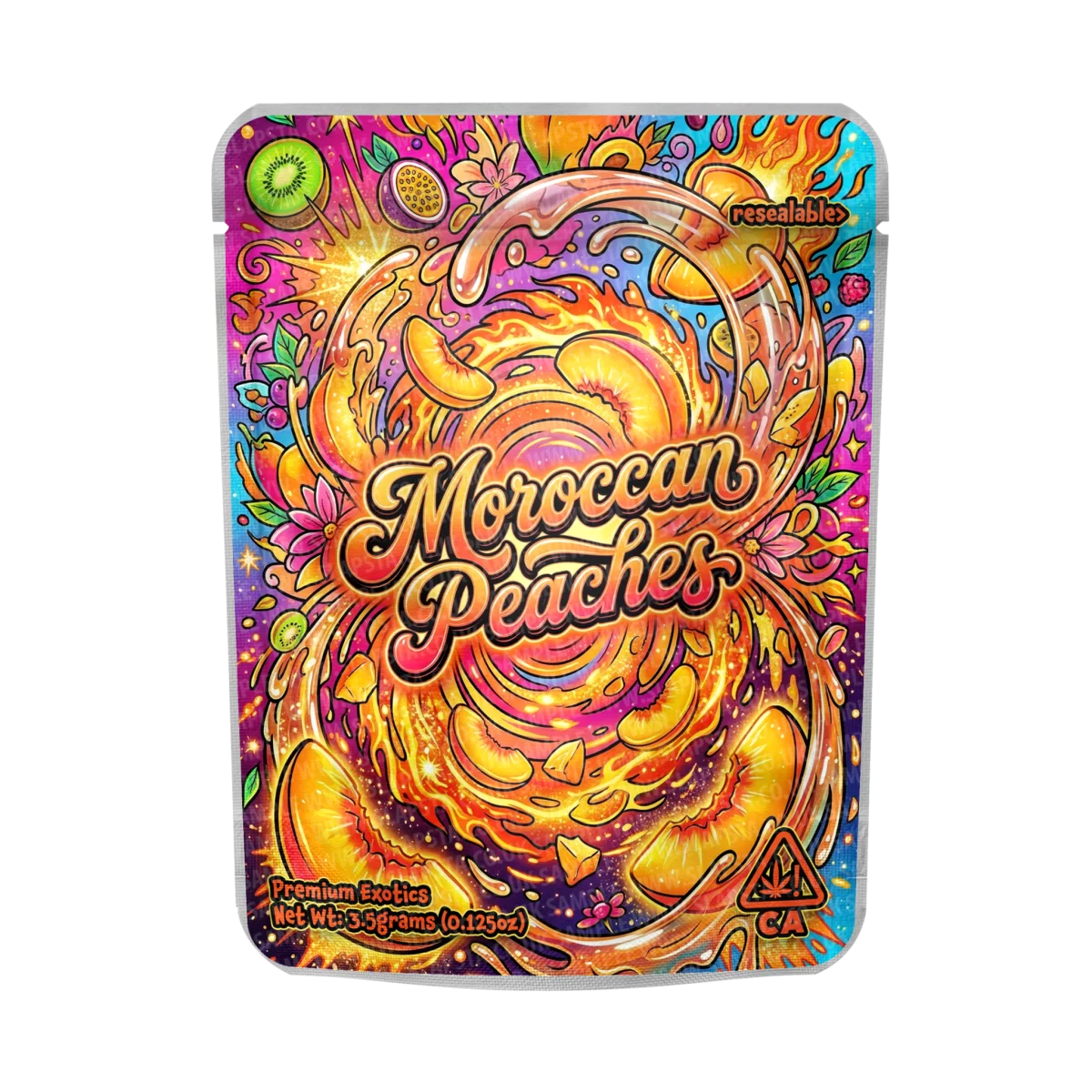 Moroccan Peaches Mylar Sticker Packs Moroccan Peaches Mylar Sticker Packs