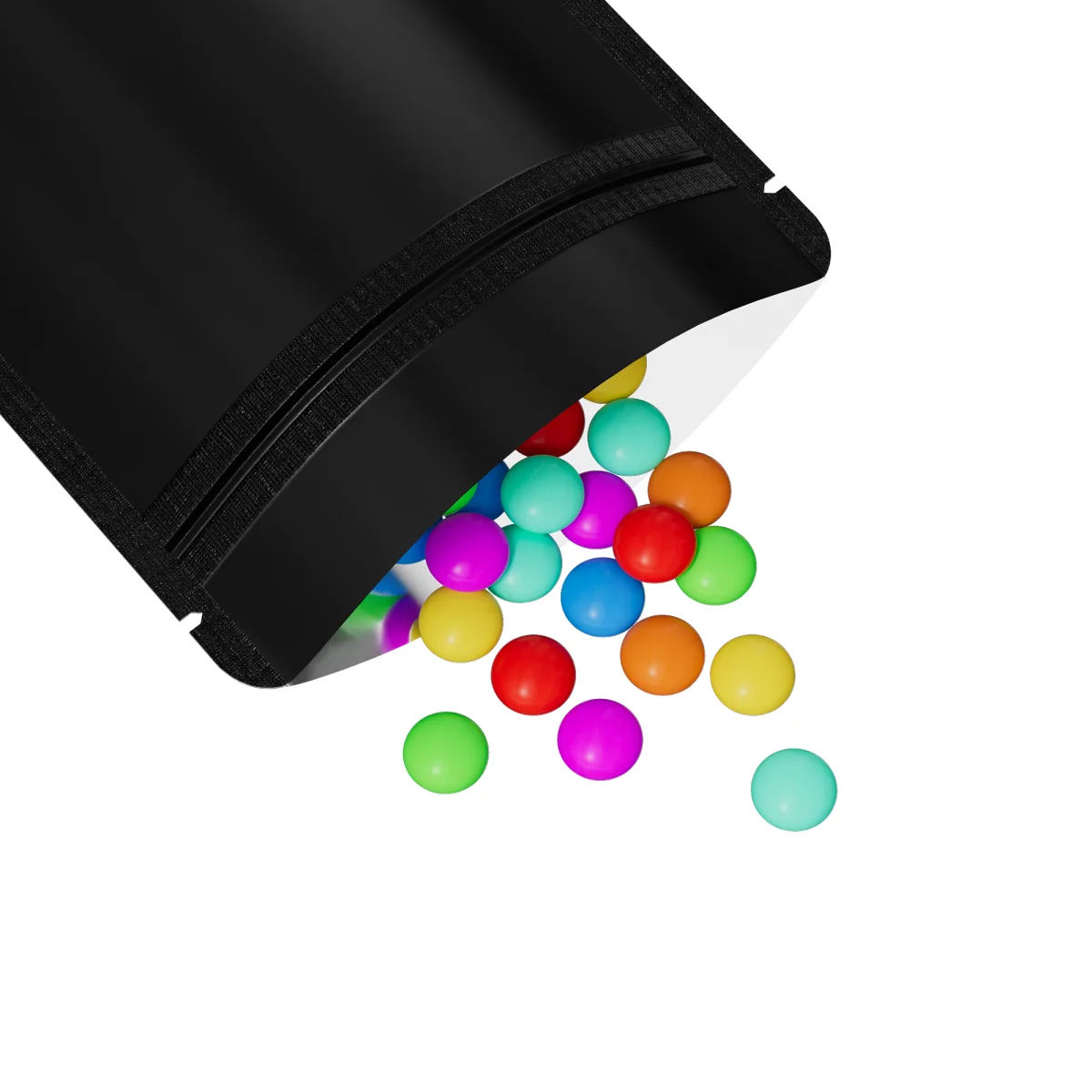 Black Metallic Mylar Stand-Up Packaging Bag Black Metallic Mylar Stand-Up Packaging Bag