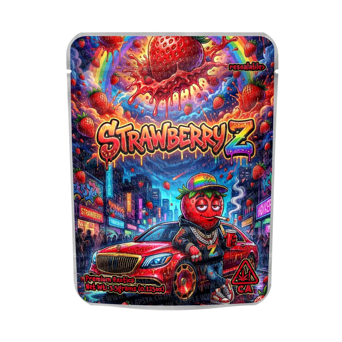 Strawberry-Z Mylar Sticker Packs Strawberry-Z Mylar Sticker Packs