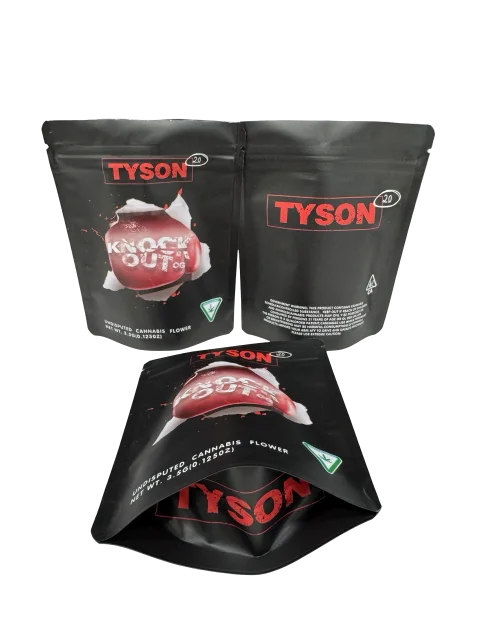 Knockout OG Mylar Bags 3.5g Tyson 2.0