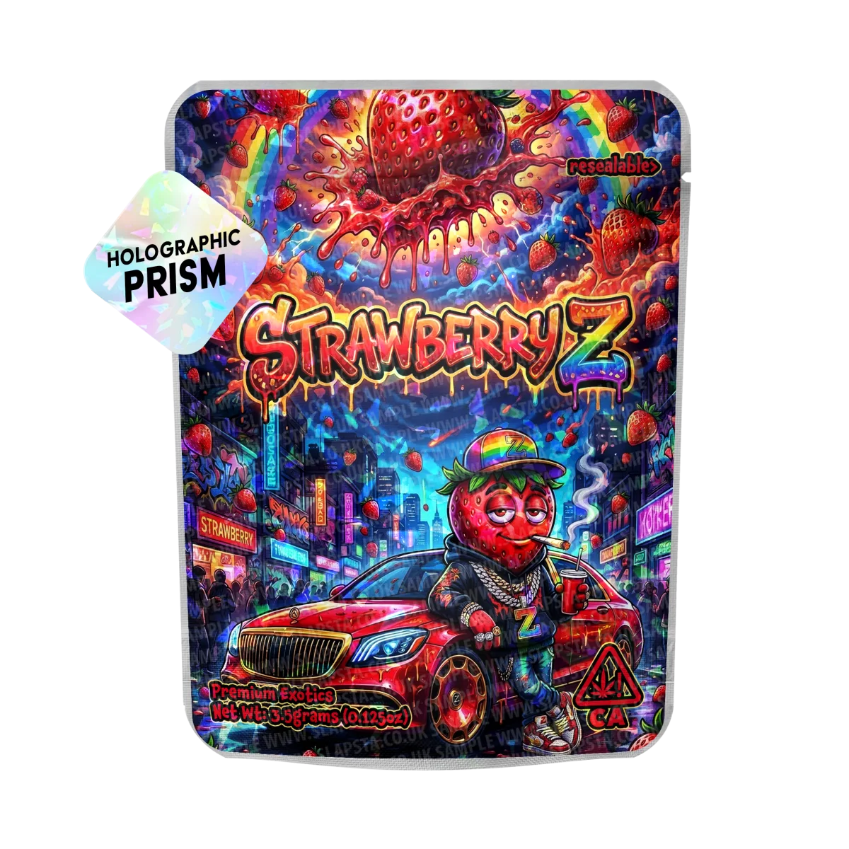 Strawberry-Z Mylar Sticker Packs Strawberry-Z Mylar Sticker Packs