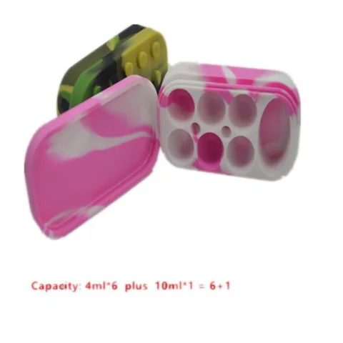 6+1 Non-Stick Silicone Concentrate Jar Set