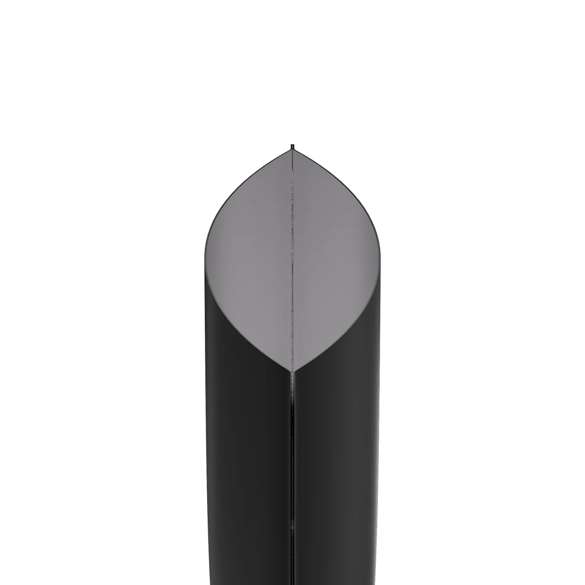 Matte Black Double-Sided Aluminum Bottom-Fill Sample Bag