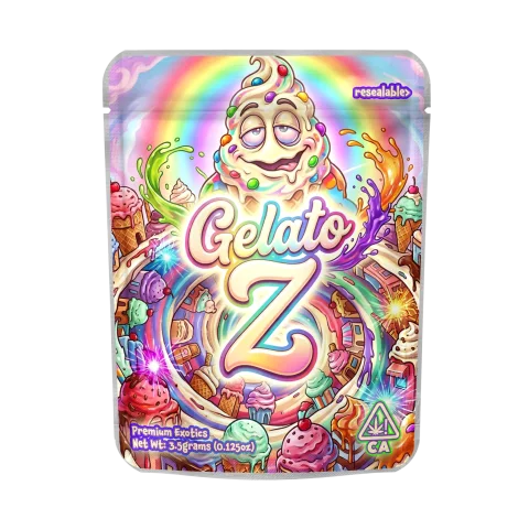 Gelato 41 Z Mylar Pouches Pre-Labeled