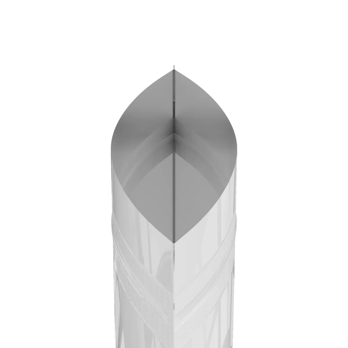 Glossy White Mylar Stand-Up Bag with Round Window Glossy White Mylar Stand-Up Bag with Round Window