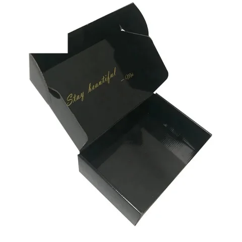 Custom Black Gift Shipping Box