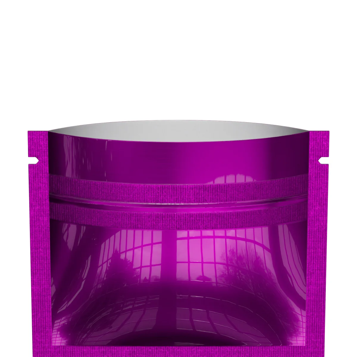 Glossy Fuchsia Purple Mini Mylar Flat Zipper Bag Glossy Fuchsia Purple Mini Mylar Flat Zipper Bag