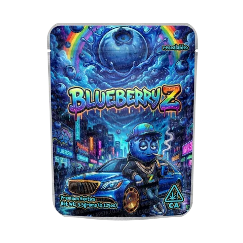 Blueberry-Z Mylar Sticker Packs