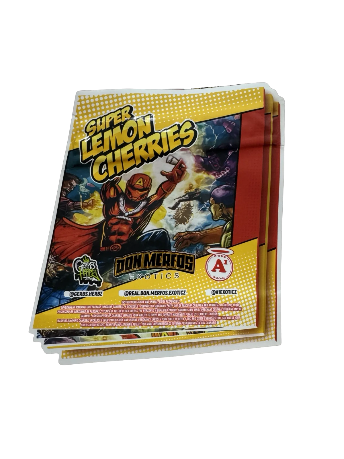Super Lemon Cherries 3.5g Mylar Bags Don Merfos Super Lemon Cherries 3.5g Mylar Bags Don Merfos