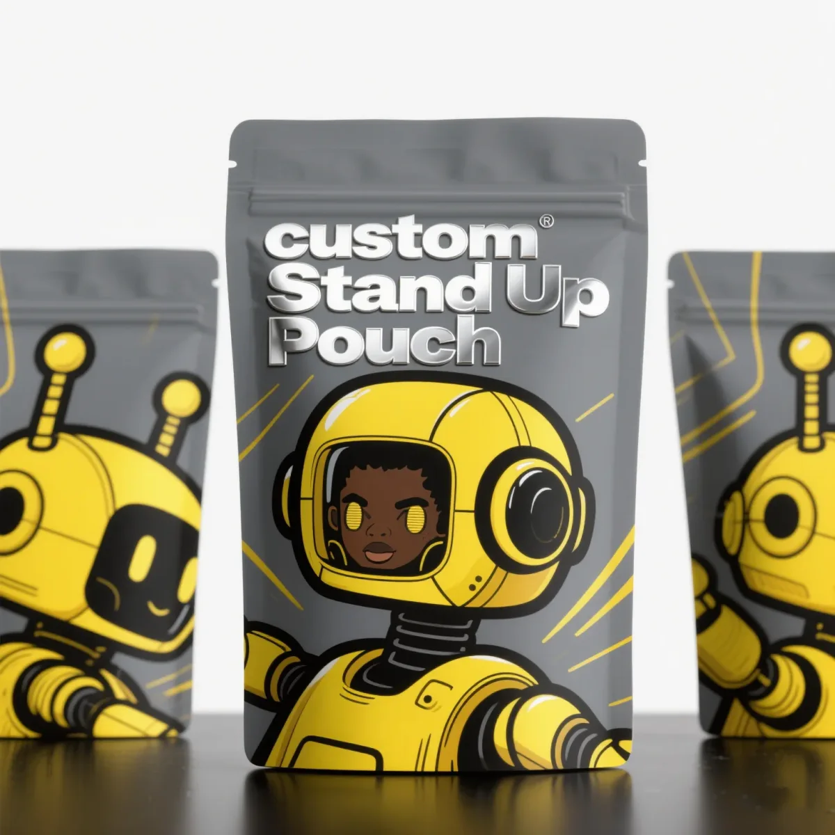 Custom Plastic Packaging Bag with Zipper Custom Plastic Packaging Bag with Zipper