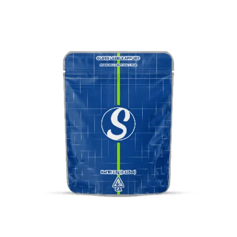 Custom Round Edge 3.5g (1/8 Ounce) Mylar Sticker Bags
