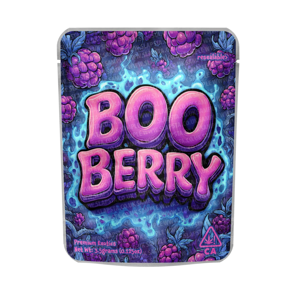 Boo Berry Mylar Pouches Pre-Labeled Boo Berry Mylar Pouches Pre-Labeled