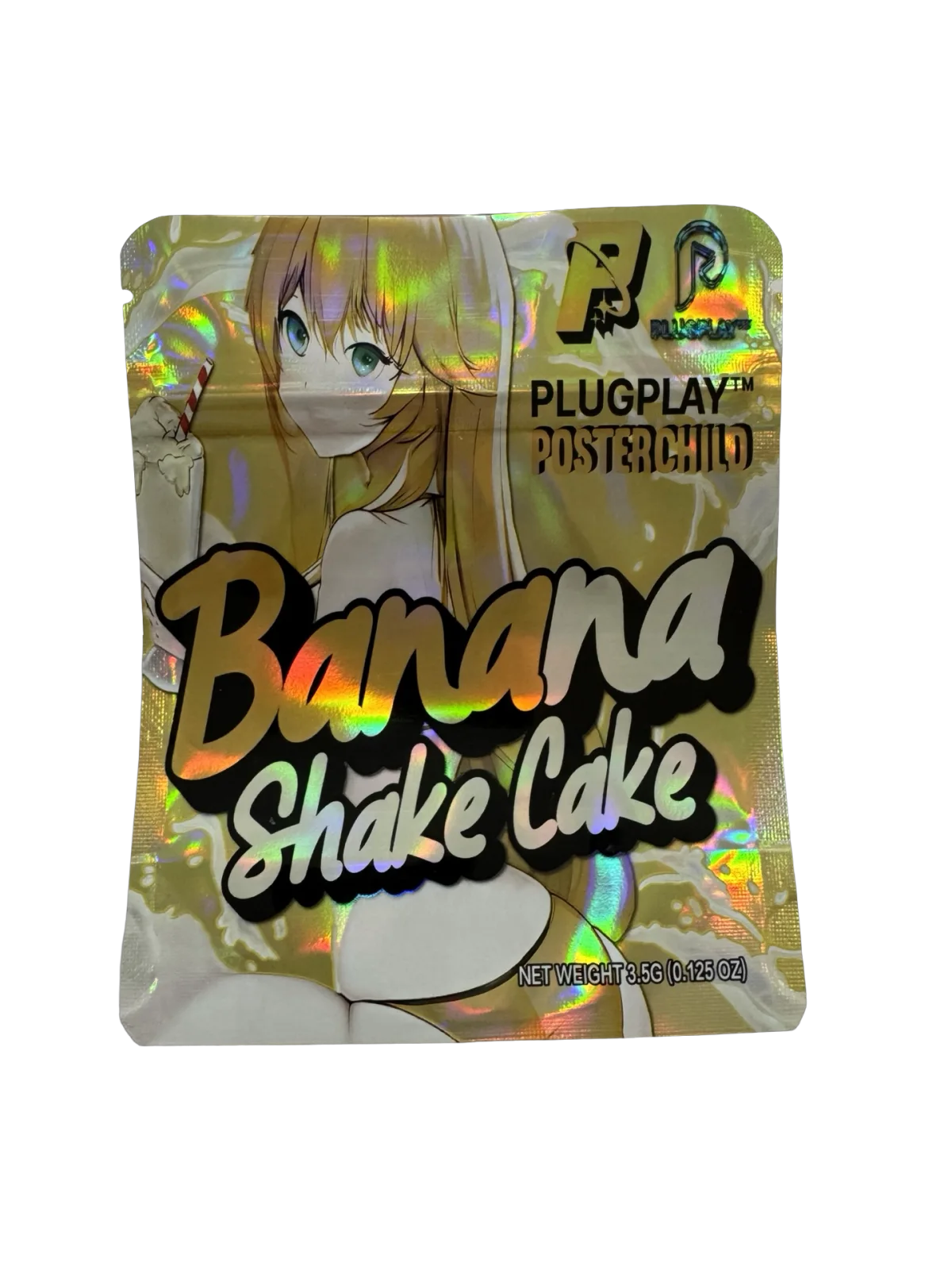 Banana Shake Cake 3.5g Mylar Bags & Boxes PlugPlay Banana Shake Cake 3.5g Mylar Bags & Boxes PlugPlay