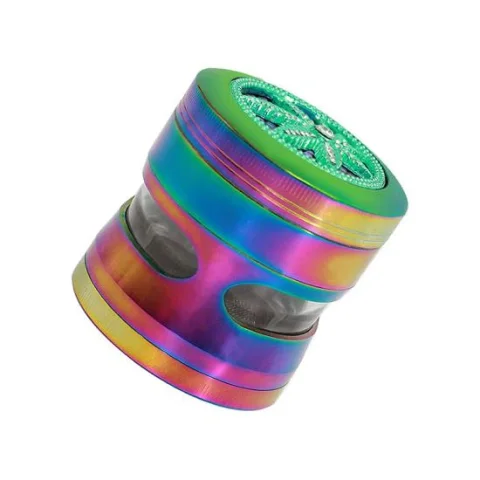 Four-Piece Zinc Alloy Herb and Spice Grinder