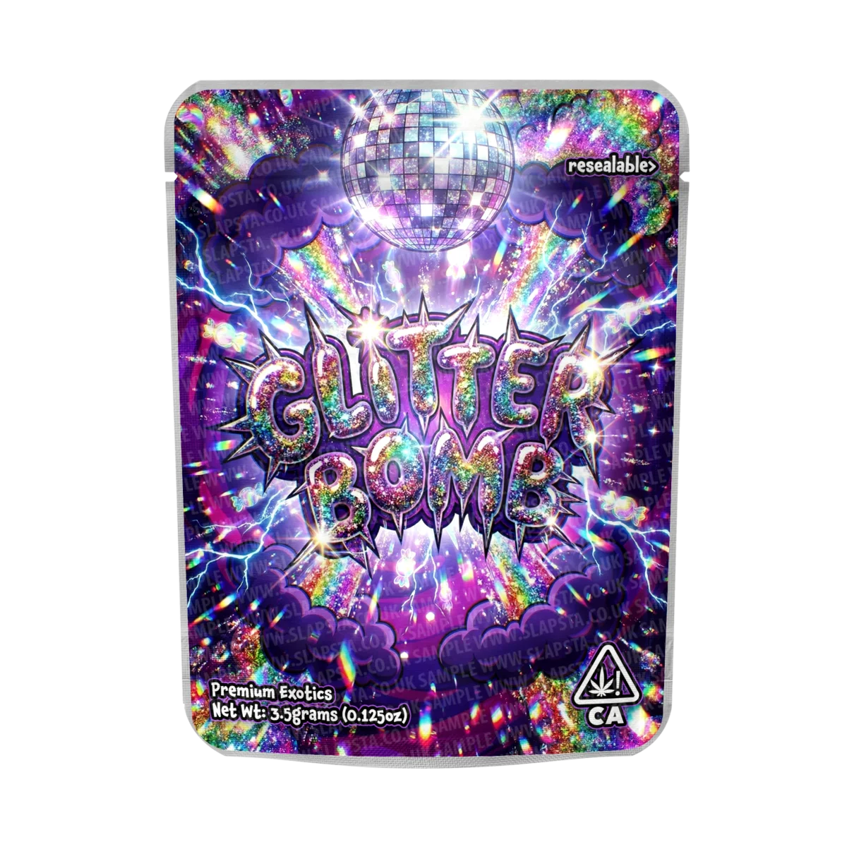 Glitter Bomb Mylar Sticker Packs Glitter Bomb Mylar Sticker Packs