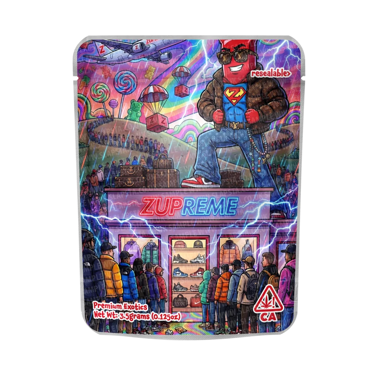 Zupreme Mylar Sticker Packs