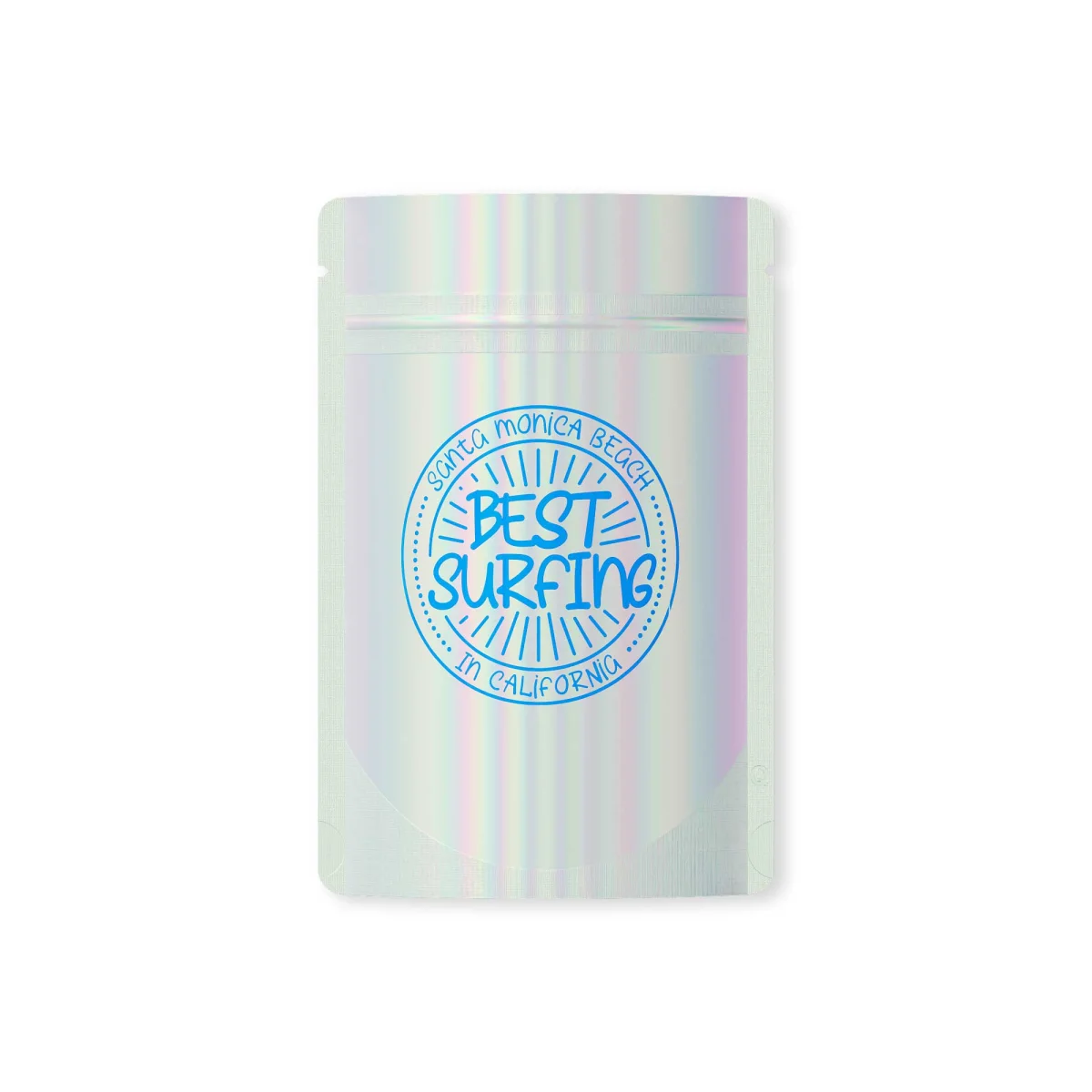 Custom Diamond Holographic Stand-Up Zipper Bag Custom Diamond Holographic Stand-Up Zipper Bag