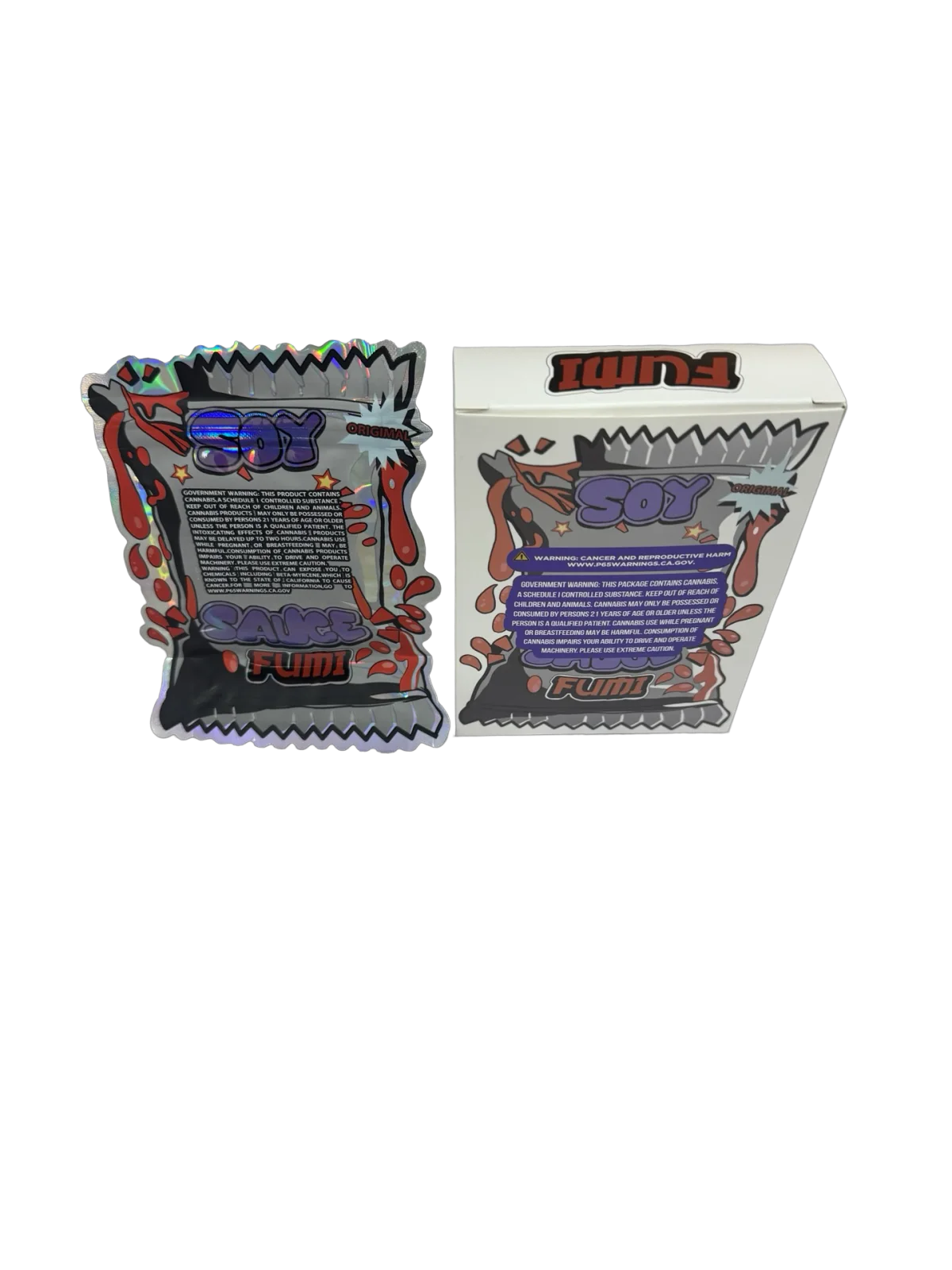 Soy Sauce 3.5g Mylar Bags & Boxes Fumi Soy Sauce 3.5g Mylar Bags & Boxes Fumi