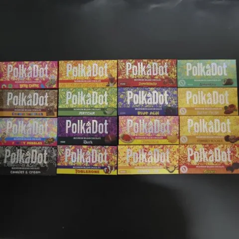 PolkaDot Design Chocolate Bar Packaging Boxes