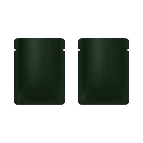 Matte Deep Teal Green Aluminum Bottom-Fill Sample Bag