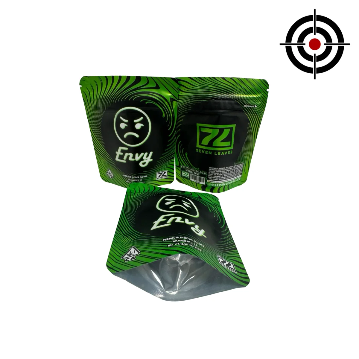 Envy 3.5g Mylar Bags Seven Leaves Envy 3.5g Mylar Bags Seven Leaves