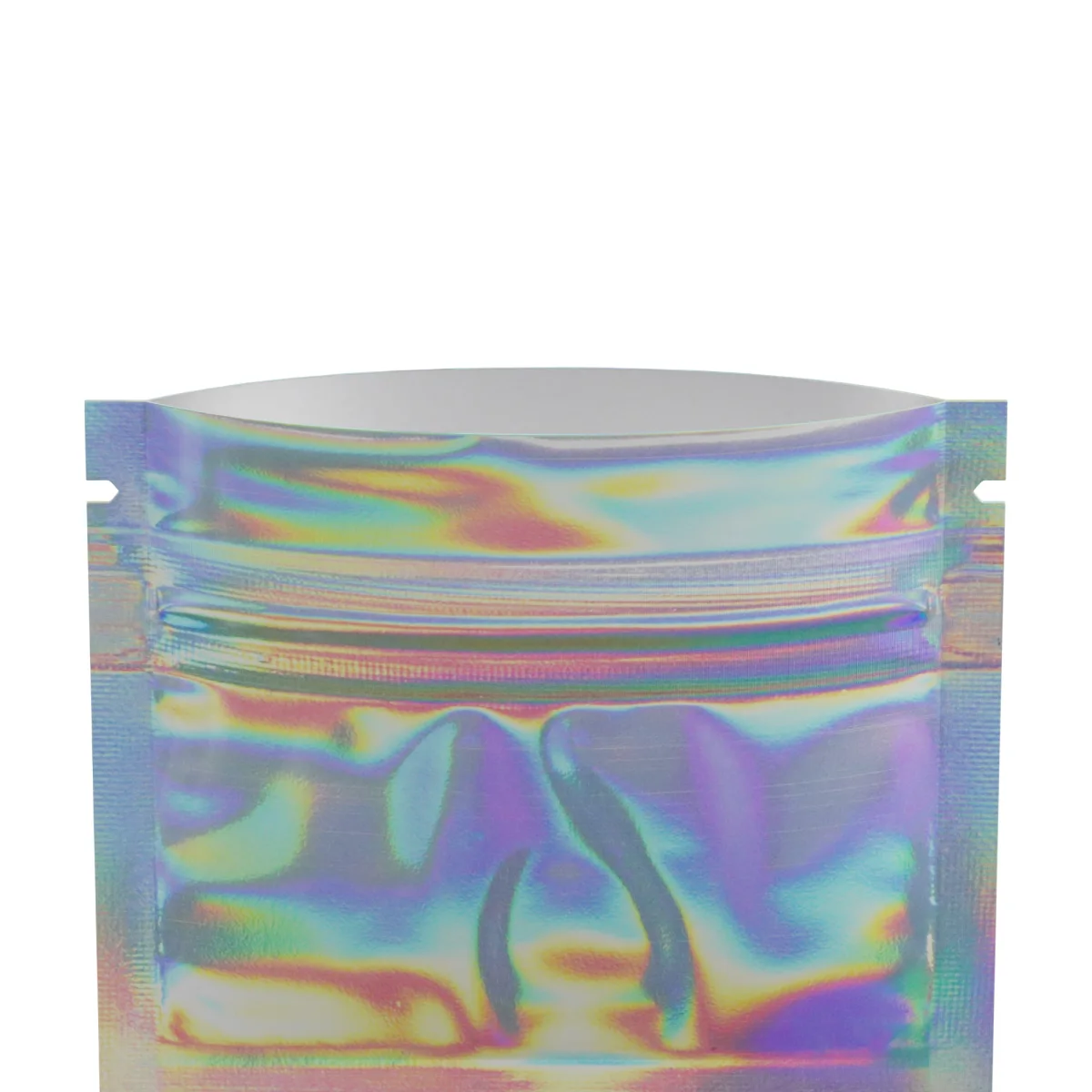 Diamond Holographic Mini Mylar Flat Zipper Bag Diamond Holographic Mini Mylar Flat Zipper Bag