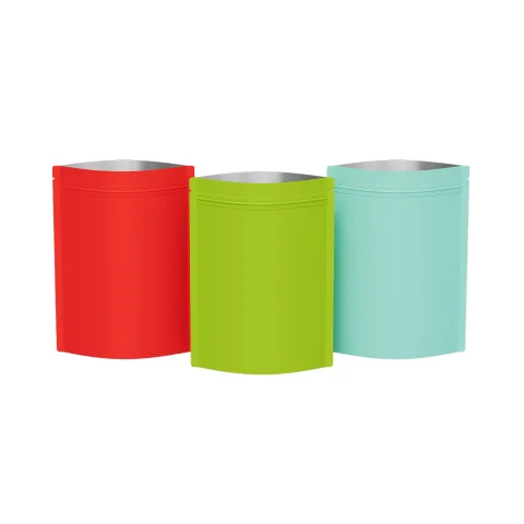 Matte Metallized Foil Stand-Up Zipper Packaging Bag