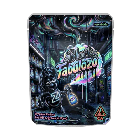 Black Fabulozo Mylar Sticker Packs