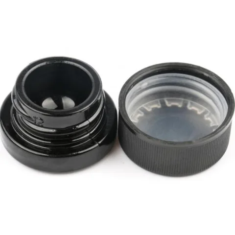 7 ml Child-Resistant Black Glass Jar