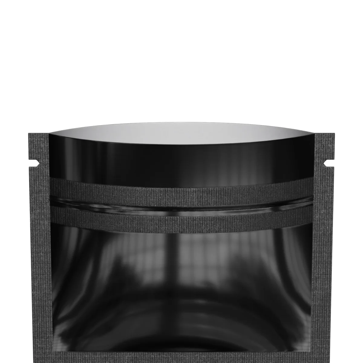 Glossy Black Mini Smell-Proof Mylar Flat Zipper Bag Glossy Black Mini Smell-Proof Mylar Flat Zipper Bag