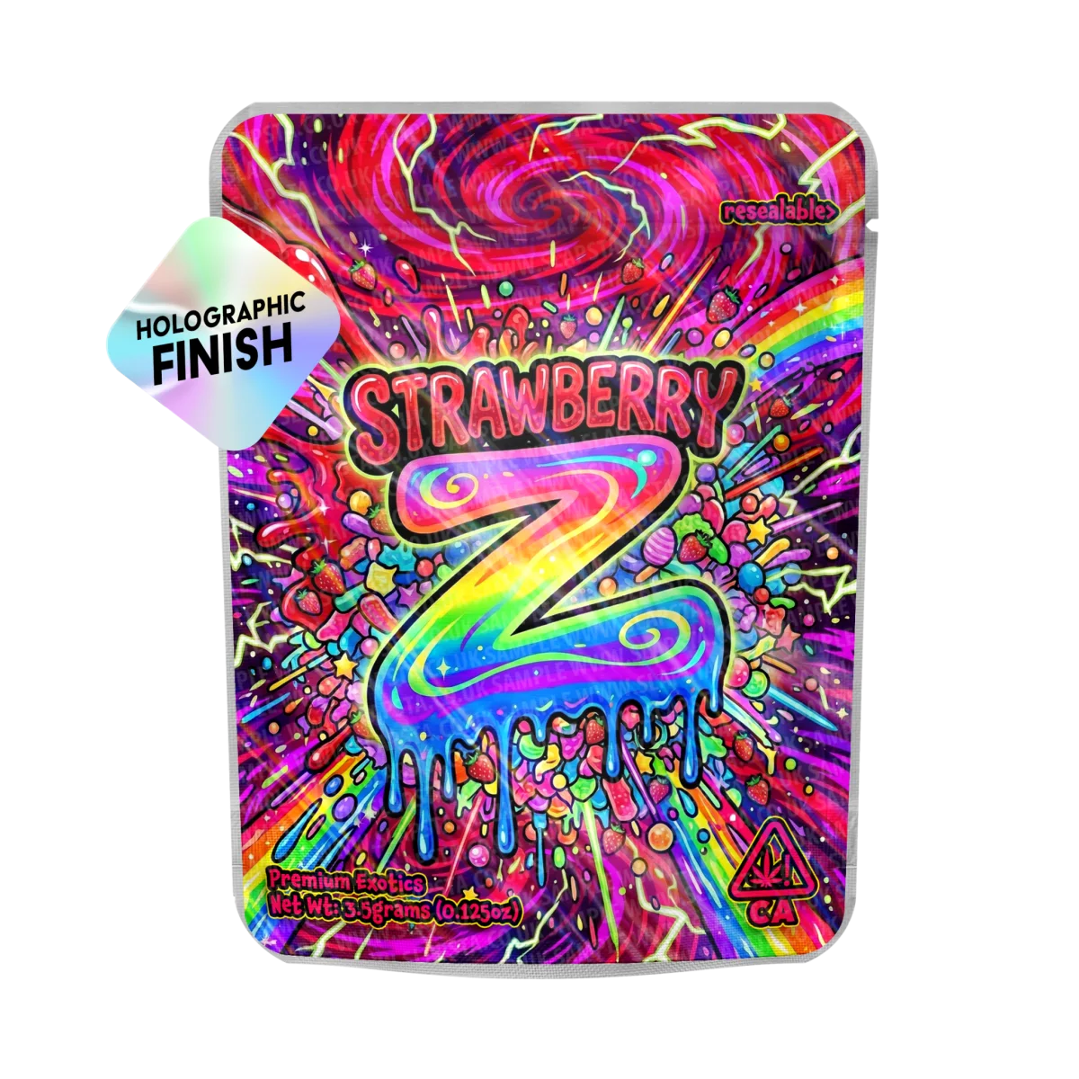 Strawberry Z Mylar Sticker Packs Strawberry Z Mylar Sticker Packs